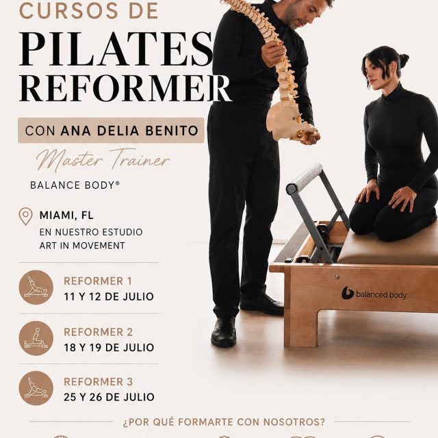 Transforma tu pasión en una carrera. Inspira, enseña y marca la diferencia!
Cupos limitados…¡RESERVA TU LUGAR! 
  #PilatesMiami #BalancedBody #PilatesTeacherTraining #PilatesCertification #ReformerPilates #PilatesInstructor #PilatesCourse #PilatesStudio #MiamiFitness #ArtInMovement #PilatesEducation #PilatesCommunity #PilatesEnMiami #CursosDePilates #PilatesEnEspañol